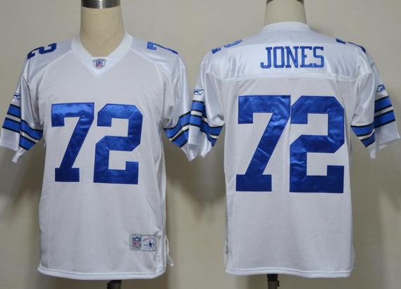 Cheap Dallas Cowboys #72 Ed Too Tall Jones White NFL Jerseys For Sale