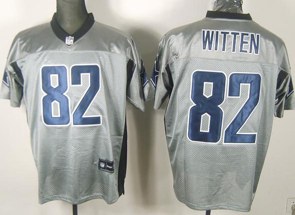 Cheap Dallas Cowboys 82 Witten Grey Shadow NFL Jersey For Sale