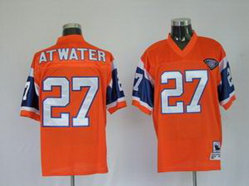 Cheap Denver Broncos 27 STEVE ATWATER yellow Throwback Jerseys For Sale
