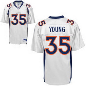 Cheap Denver Broncos 35 SELVIN YOUNG White Jersey For Sale