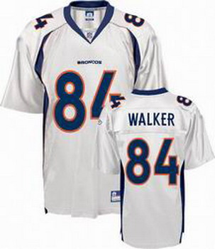 Cheap Denver Broncos 84 WALKER White Jersey For Sale