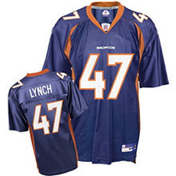 Cheap Denver Broncos 47 John Lynch Blue Jersey For Sale