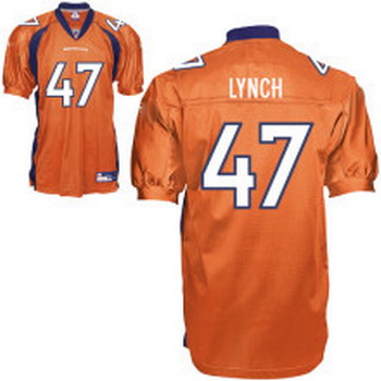 Cheap Denver Broncos 47 John Lynch orange Jersey For Sale