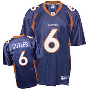 Cheap Denver Broncos 6 Jay Cutler Blue Jersey For Sale