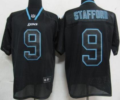 Cheap Detroit Lions 9 Stafford Lights Out BLACK Jerseys For Sale