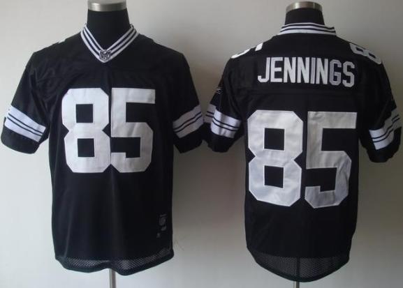 Cheap Green Bay Packers 85 Jennings Black Shadow NFL Jerseys For Sale