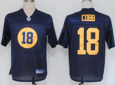 Cheap Green Bay Packers 18 Cobb Blue NFL Jerseys For Sale