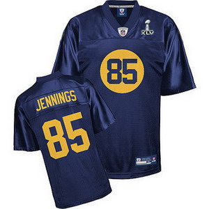 Cheap Green Bay Packers 85 Greg Jennings Blue Super Bowl XLV Jerseys For Sale