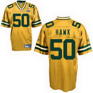 Cheap Green Bay Packers 50 A.J.Hawk yellow Super Bowl XLV Jerseys For Sale