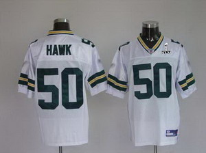 Cheap Green Bay Packers 50 A.J.Hawk White Super Bowl XLV Jerseys For Sale