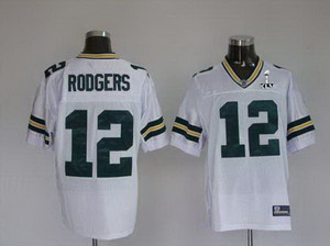 Cheap Green Bay Packers 12 Aaron Rodgers White Super Bowl XLV Jerseys For Sale