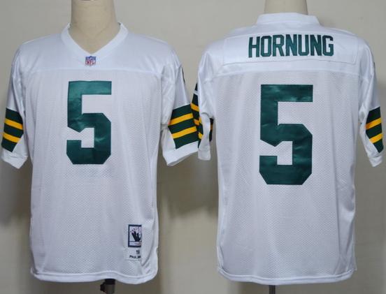 Cheap Green Bay Packers 5 Paul Hornung White Throwback NFL Jerseys For Sale