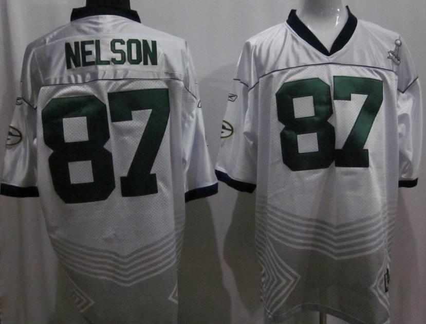 Cheap Green Bay Packers 87 Nelson 2011 Super Bowl XLV Champions White Jersey For Sale