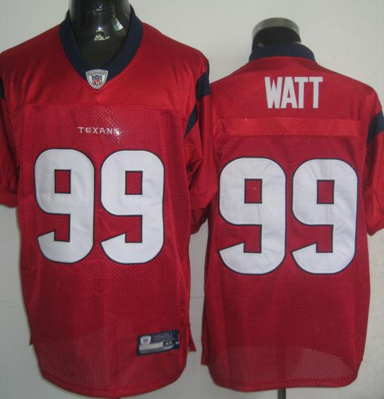 Cheap Houston Texans 99 Watt Red NFL Jerseys For Sale
