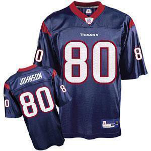 Cheap Houston Texans No.80 A.Johnson Blue Football Jersey For Sale