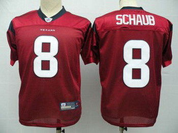 Cheap Houston Texans 8 Matt Schaub Red Jerseys For Sale