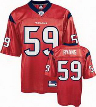 Cheap Houston texas 59 Ryans red Jersey For Sale