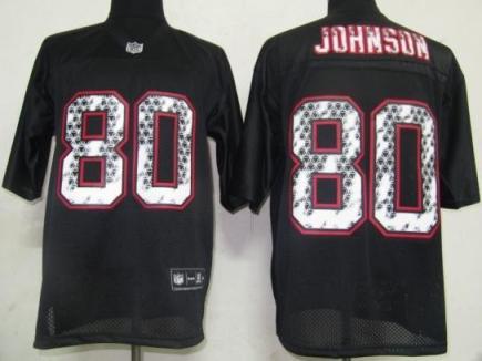 Cheap Houston Texans 80 Andre Johnson Black United Sideline Jerseys For Sale