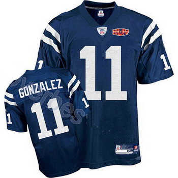 Cheap Indianapolis Colts 11 Anthony Gonzalez Blue Super Bowl XLIV Jersey For Sale
