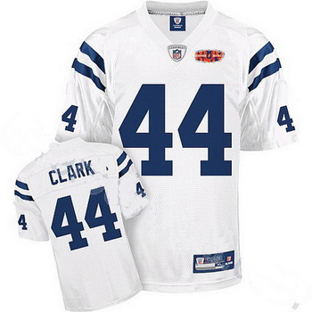 Cheap Indianapolis Colts 44 Peyton CLRAK Super Bowl XLIV WHITEW For Sale