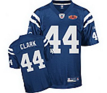 Cheap Indianapolis Colts 44 Peyton CLRAK Super Bowl XLIV BLUE For Sale