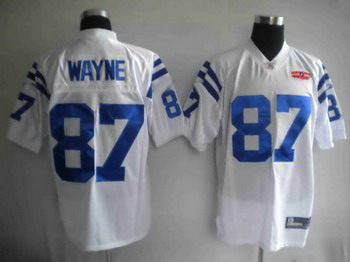 Cheap Super bowl Indianapolis Colts 87 Reggie Wayne white jerseys For Sale