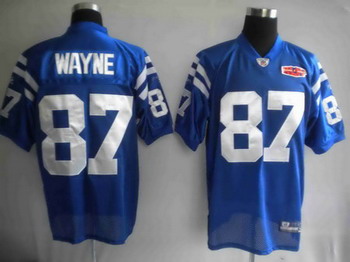 Cheap Super bowl Indianapolis Colts 87 Reggie Wayne Blue Jerseys For Sale