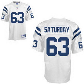 Cheap Indianapolis Colts 63 SATURDAY White Jersey For Sale