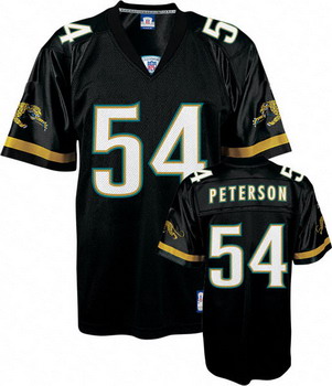 Cheap Mike Peterson Jersey Black 54 Jacksonville Jaguars Jersey For Sale