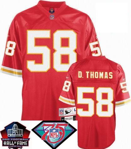 Cheap Kansas City Chiefs 58 Derrick Thomas Red Hall Of Fame Class Jersey For Sale