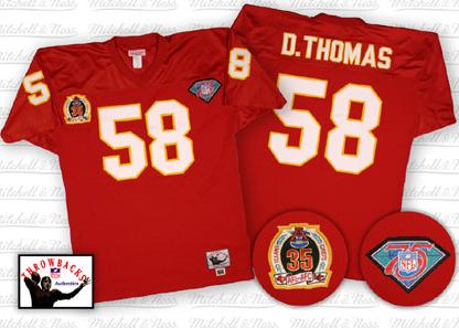 Cheap Kansas City Chiefs 58 Derrick Thomas Red Throwback Jersey For Sale