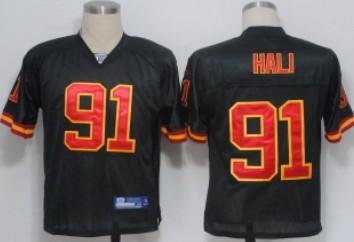 Cheap Kansas City Chiefs 91 Tamba Hali Black Jersey For Sale