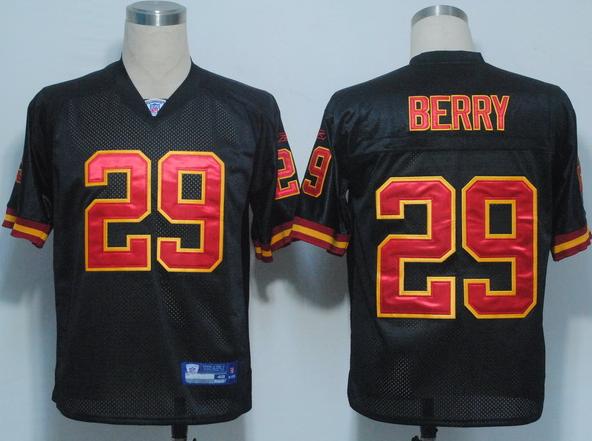 Cheap Kansas City Chiefs 29 Berry Black NFL Jerseys For Sale