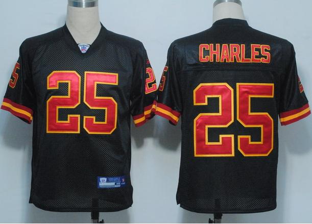 Cheap Kansas City Chiefs 25 Jamaal Charles Black NFL Jerseys For Sale