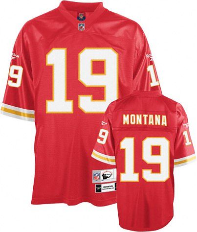 Cheap Kansas City Chiefs 19 Joe Montana Red Jersey For Sale