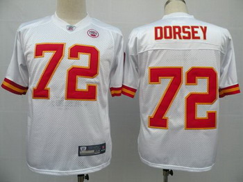 Cheap Kansas City Chiefs 72 Dorsey White Jerseys For Sale