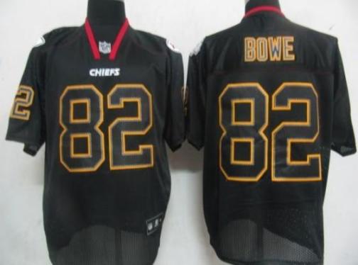 Cheap Kansas City Chiefs 82 Dwayne Bowe Black Field Shadow Premier Jerseys For Sale