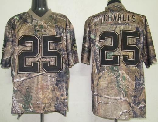 Cheap Kansas City Chiefs 25 Charles Camo NFL Jersey For Sale