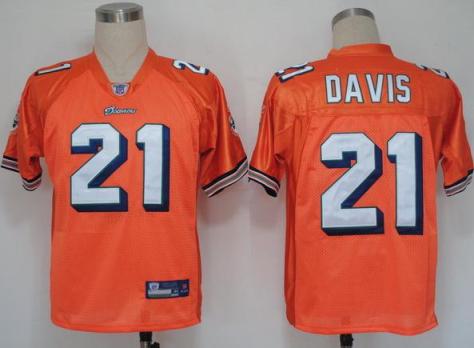 Cheap Miami Dolphins 21 Vontae Davis Orange NFL Jerseys For Sale