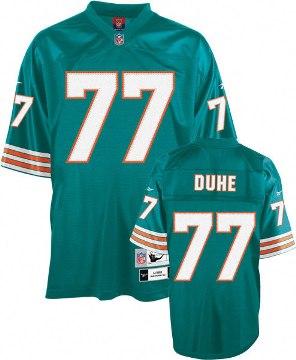 Cheap Miami Dolphins 77 AJ Duhe Green Throwback NFL Jerseys For Sale