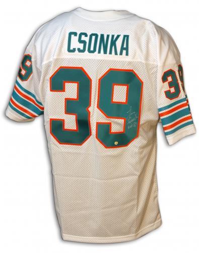 Cheap Miami Dolphins 39 Csonka White Throwback NFL Jerseys For Sale