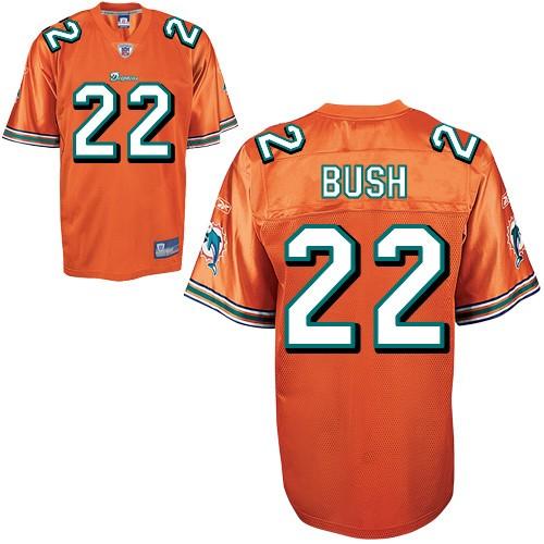 Cheap Miami Dolphins 22 Reggie Bush Orange NFL Jerseys For Sale