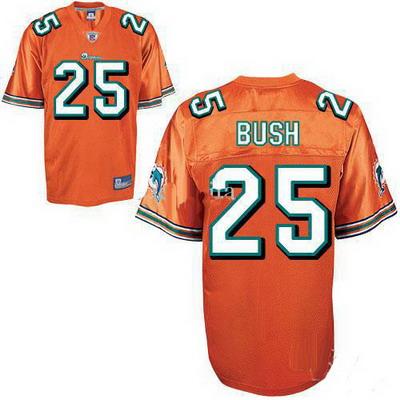 Cheap Miami Dolphins 25 Reggie Bush Orange Jerseys For Sale