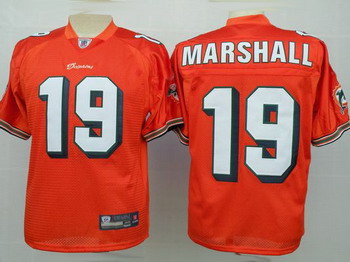 Cheap Miami Dolphins 19 Marshall orange Jerseys For Sale