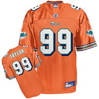 Cheap Miami Dolphins Jason 99 orange Taylor Jerseys For Sale
