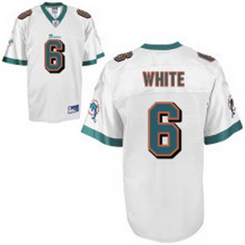 Cheap Miami Dolphins 6 White White Jersey For Sale