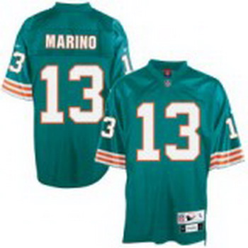 Cheap Miami Dolphins 13 Dan Marino green Throwback For Sale