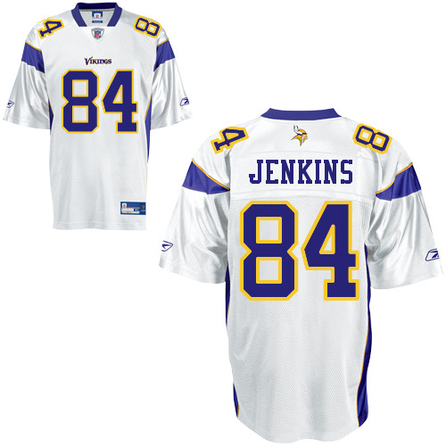 Cheap Minnesota Vikings 84 Michael Jenkins White NFL Jersey For Sale