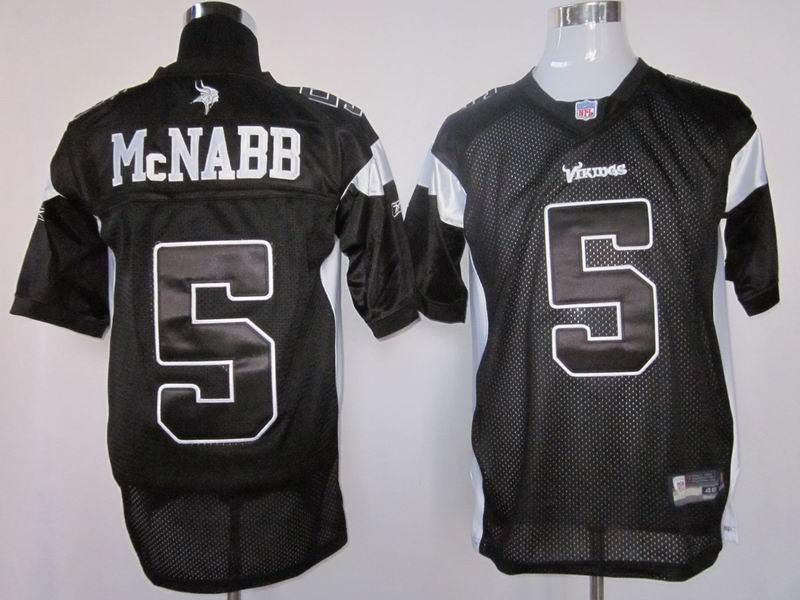 Cheap Minnesota Vikings 5 Donovan McNabb Black NFL Jerseys For Sale