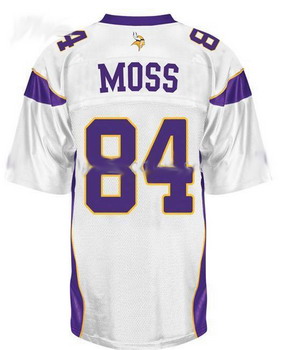 Cheap Minnesota Vikings 84 MOSS White football jersey For Sale